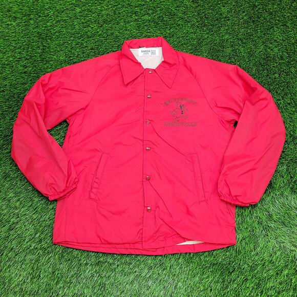 Vintage 70s University-of-Louisville Coach Jacket Large 23x29 Lined - Picture 2 of 14